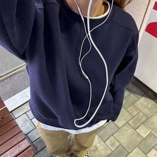 Cotton seam sweatshirt