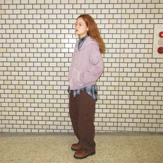 Cotton straight pants