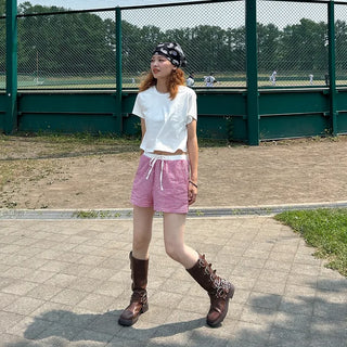 Buckle belt boots