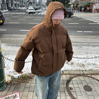(Unisex) Hooded Padded Volume Jumper