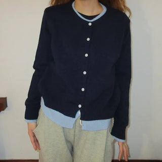 (Unisex) Double-Layered Cardigan
