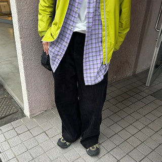 Corduroy pintuck pants