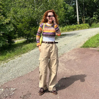 Rainbow Cropped Knitwear