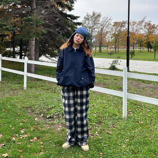 Checked Banding Pants