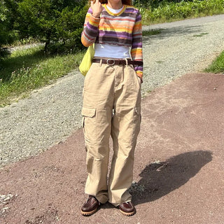Rainbow Cropped Knitwear