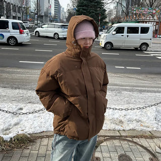 (Unisex) Hooded Padded Volume Jumper