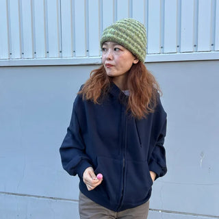(Unisex) Washable Hooded Zip-Up