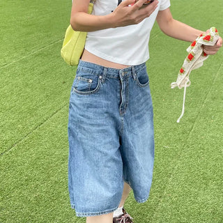 Denim shorts