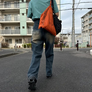 Vintage Washed Wide Denim Pants