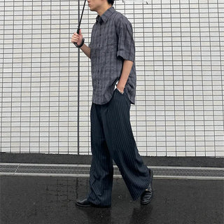Low-stripe slacks