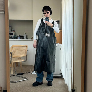 Overalls Leather Dress