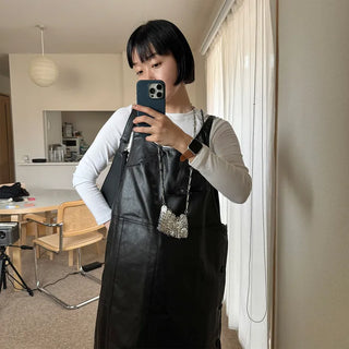 Overalls Leather Dress