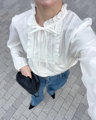 Frill strap blouse