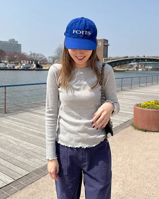 Flower Pointelle T-shirt