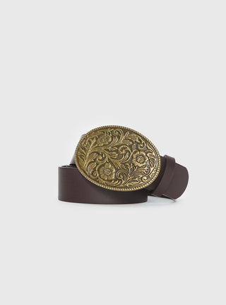 Independence Western Belt Brown  Gold