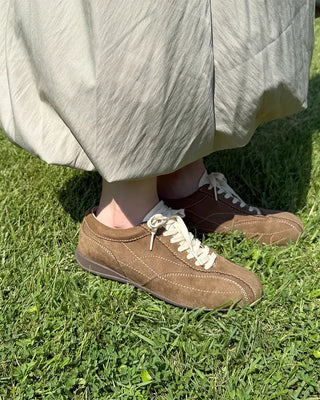 Suede sneakers