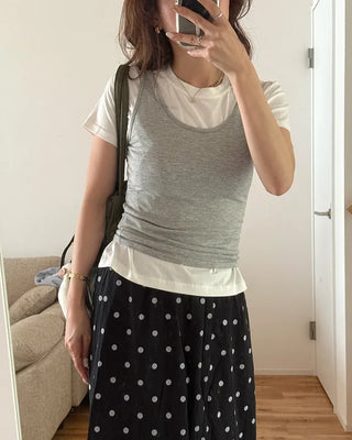 Basic Round Sleeveless