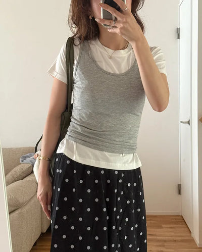 Basic Round Sleeveless