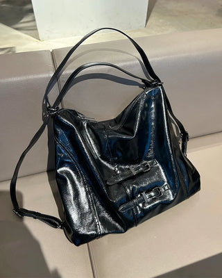 2-way leather shoulder bag