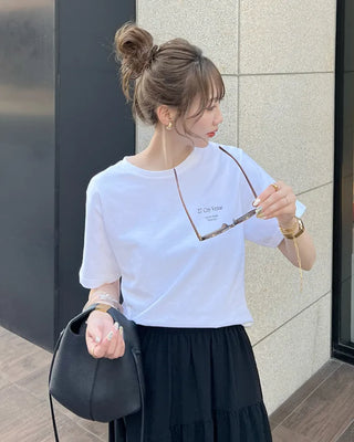 Back Venue Lettering Short-Sleeve T-Shirt