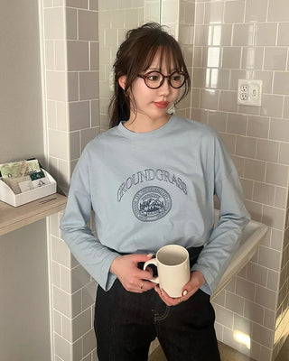 GRASS print sweatshirt