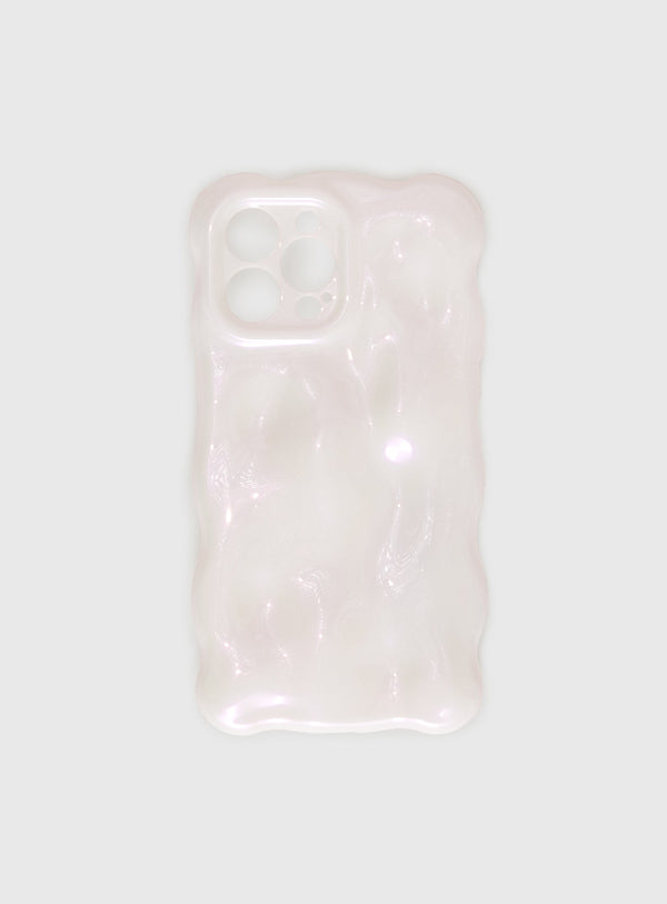 Maceline iPhone Case White  Pink