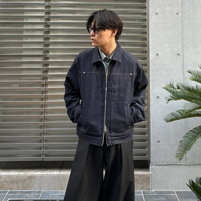 Double-zip denim jacket