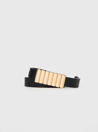 Jacques Belt Black  Gold