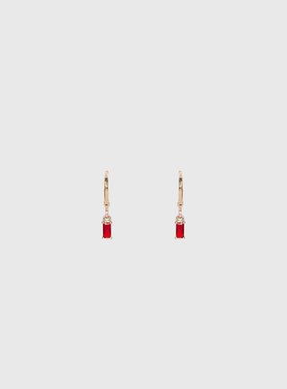 Bridgerton Earrings Gold / Red
