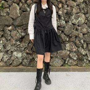 Layered Shirring Dress