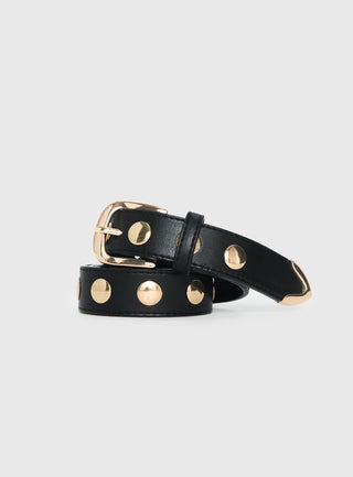Projecting Belt Black  Gold