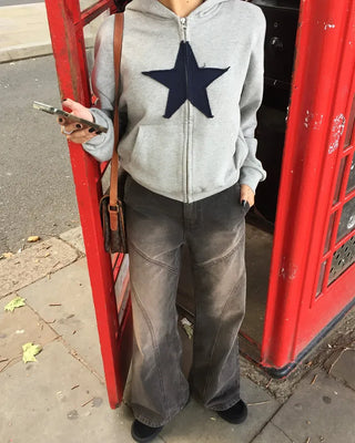 [3rd Re-release] (ORIGINAL) Star Patch Number Hoodie