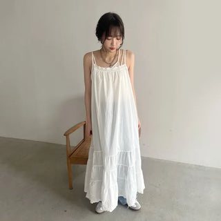 Lace Cantilever Camisole Dress