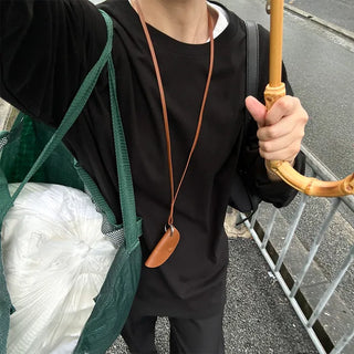 Oversized basic long-sleeved T-shirt