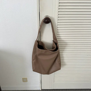 Vegan Leather Basic Shoulder Bag