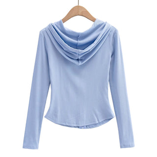 LIGHTWEIGHT FORM FIT ZIP-UP HOODED JACKET