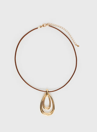 Neroli Necklace Gold  Brown