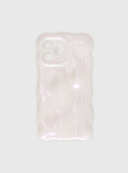 Maceline iPhone Case White  Pink