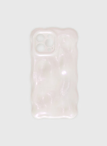 Maceline iPhone Case White  Pink