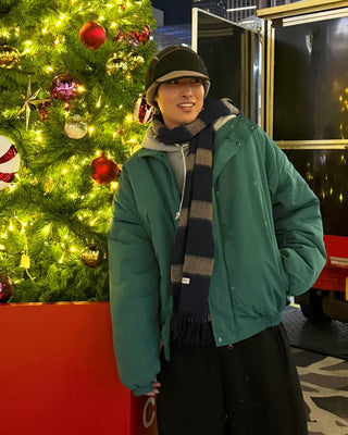 High-neck down jacket