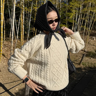 Casual Round Knit Sweater