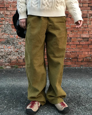 Corduroy wide-leg pants