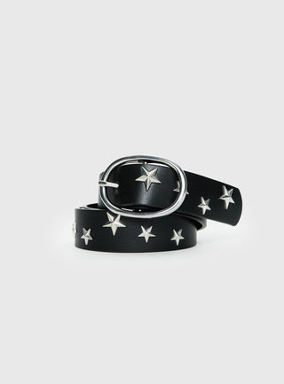 Ellara Belt Black  Silver