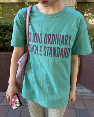 Lettering Short-Sleeved T-Shirt