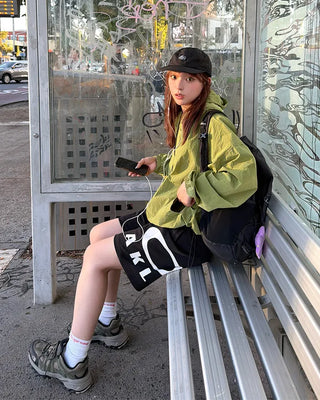 Oversized windbreaker