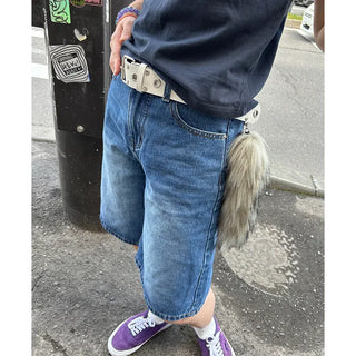 Denim Bermuda shorts
