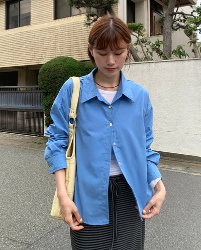 Oversized collared shirt
