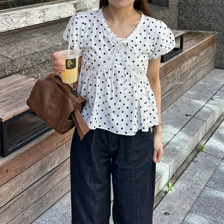 Polka Dot Girly Blouse
