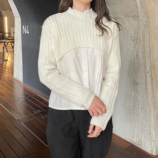 Cropped Rib Knit