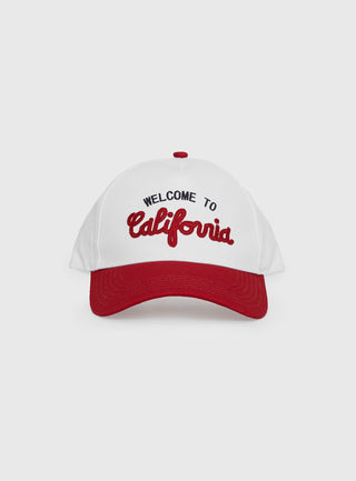 California Trucker Hat Red  White